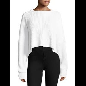 Free People Festival Pier Ribbed Pullover Cropped Sweater